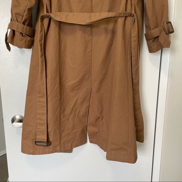Brown Trench Coat Sz S NWOT - Picture 5 of 5